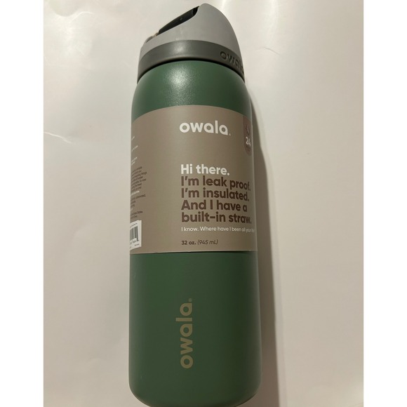 owala Other - Owala FreeSip 32oz Insulated Stainless Steel Water Bottle Green Matte Green